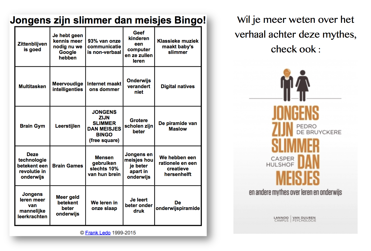 Ongekend De onderwijsmythe-bingo in het Nederlands | X, Y of Einstein? TU-24